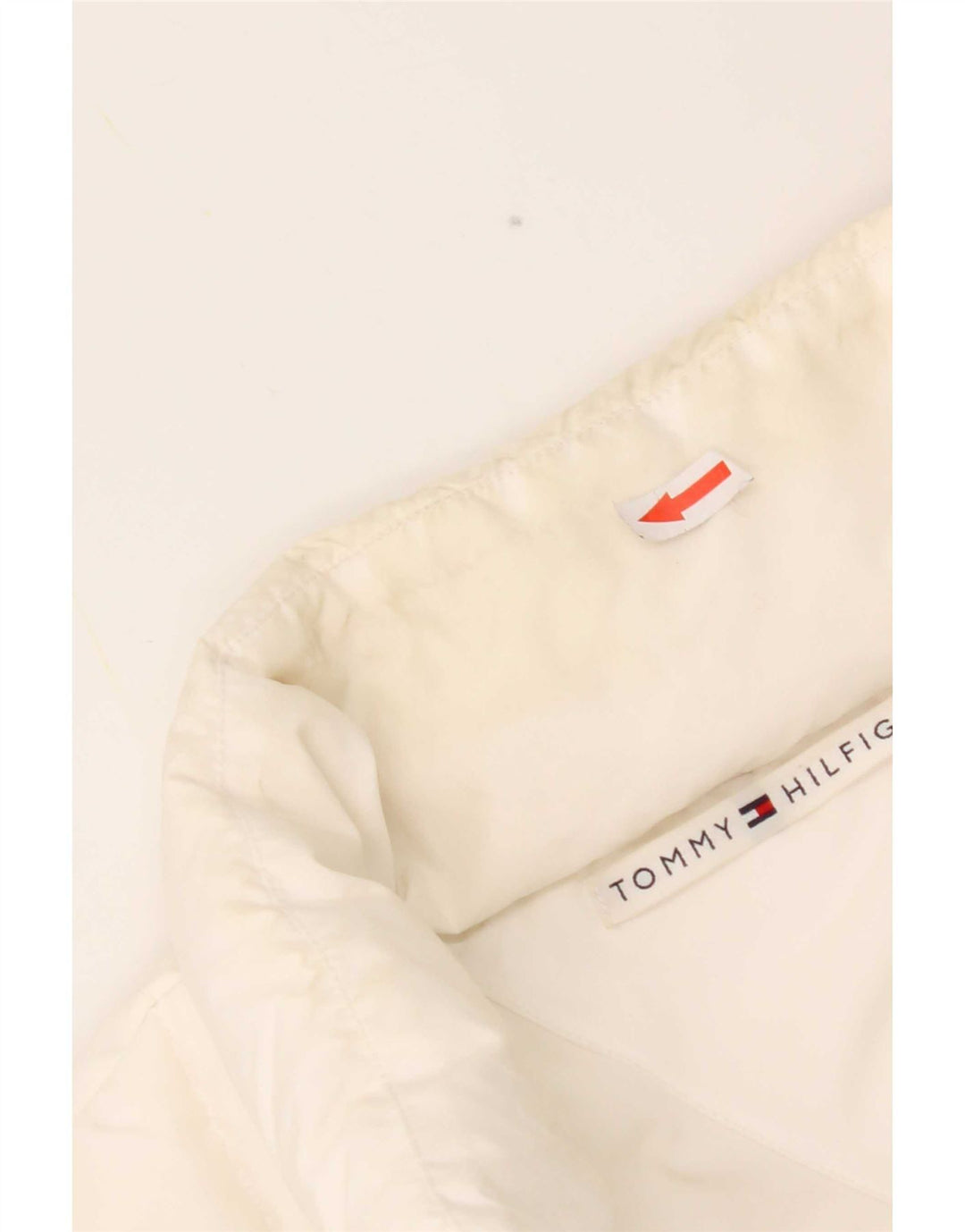 Tommy Hilfiger Gilet rembourré pour femme UK 14 Large Blanc Polyester