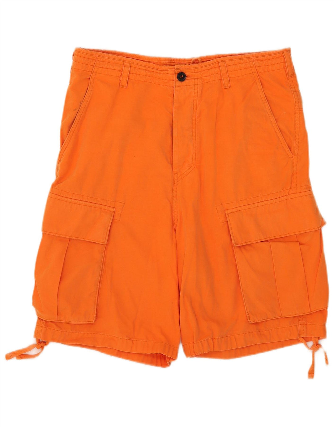 French Connection Short Cargo W32 Homme Orange Moyen Coton