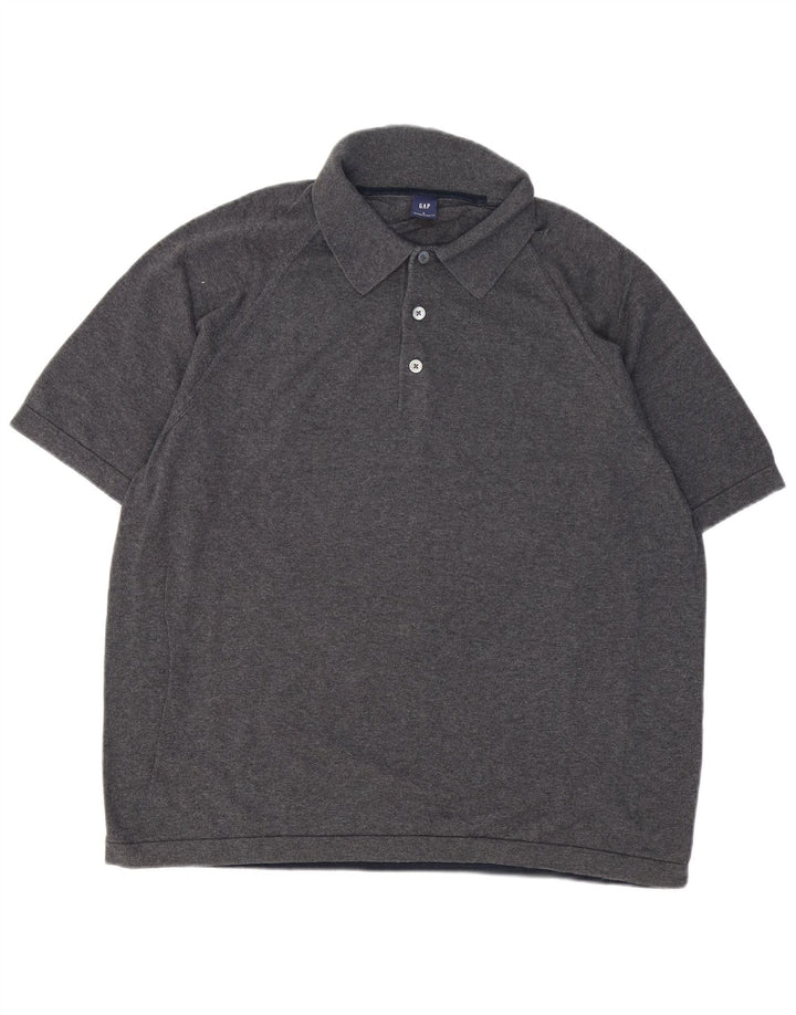 GAP Polo Homme Large Gris Coton