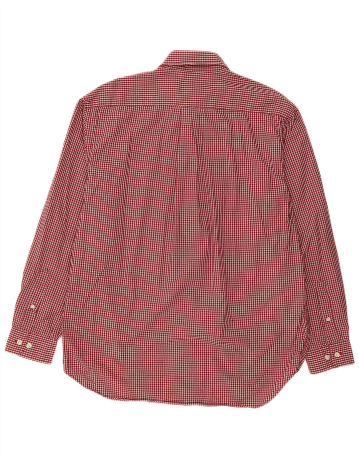 Eddie Bauer Chemise Homme Coton à Carreaux Rouge Moyen