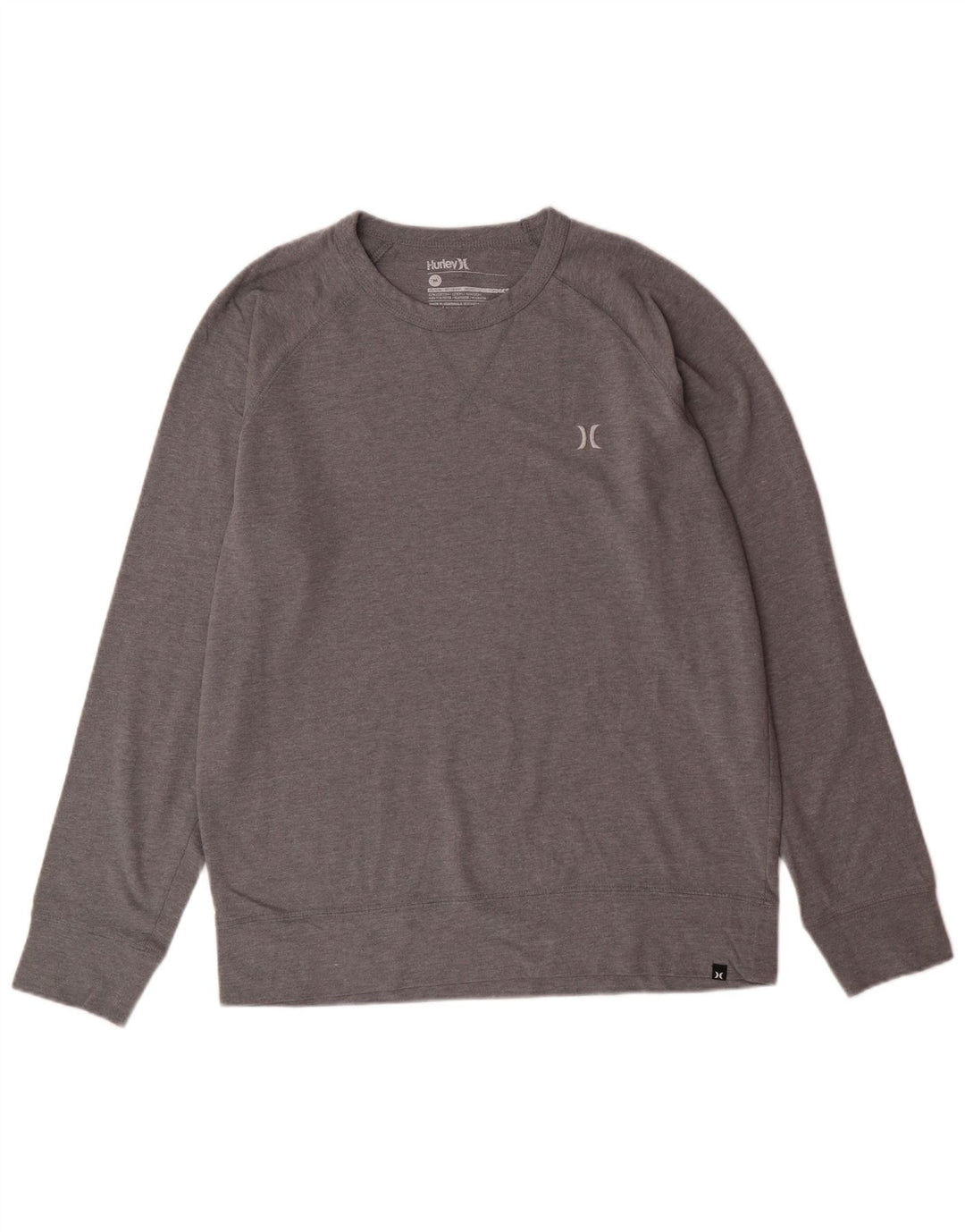 HURLEY Sweat-Shirt Homme Gris Moyen Coton