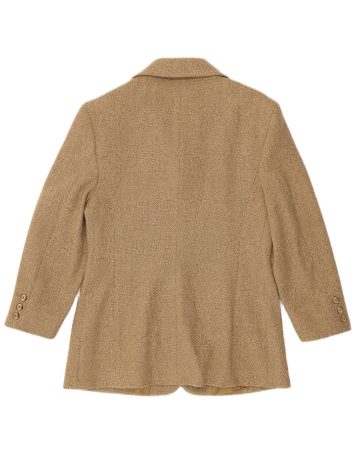 Henry Cottons Veste blazer 4 boutons pour femme IT 46 Large laine beige