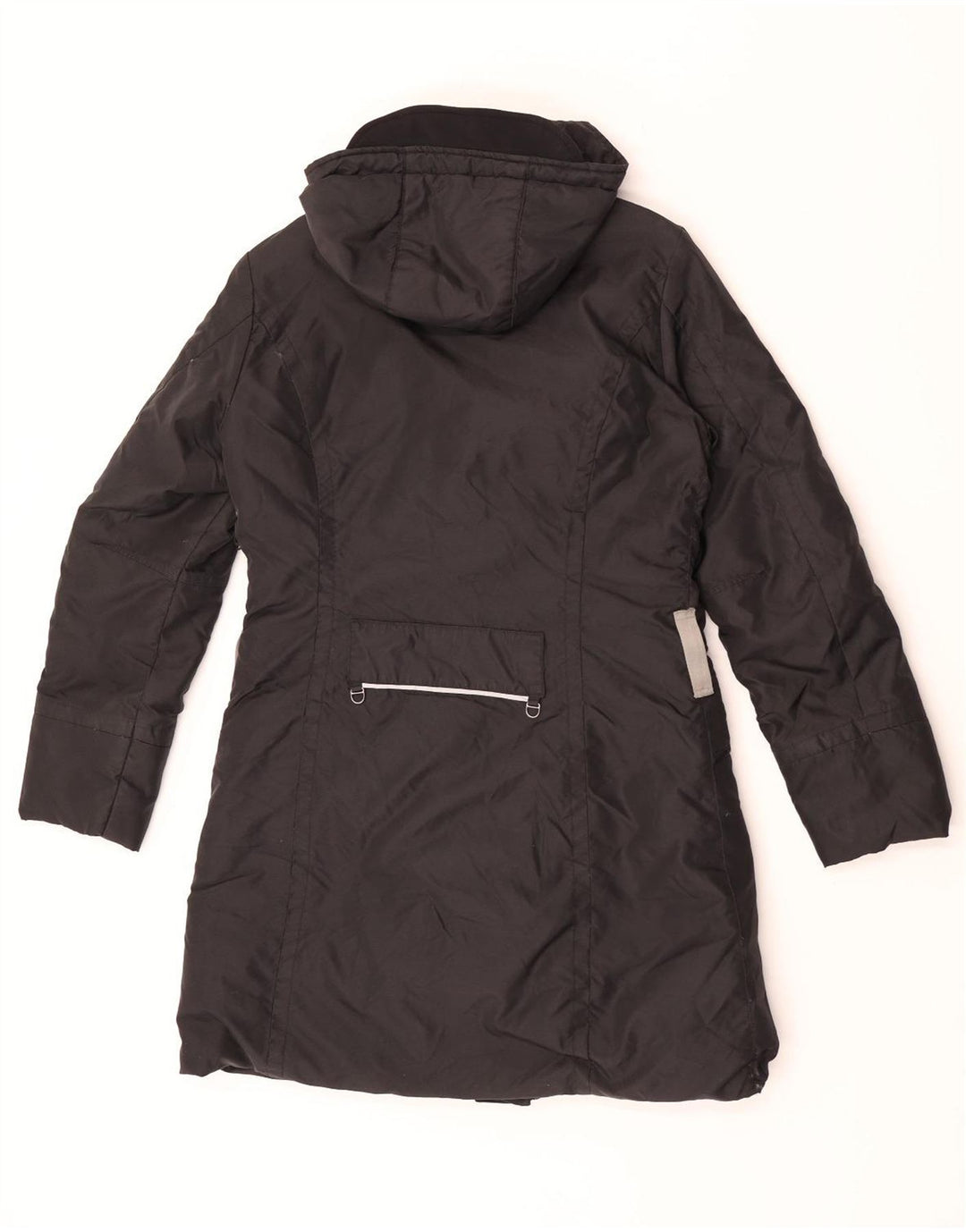 PEUTEREY Parka à capuche pour femme EU 40 Medium Noir