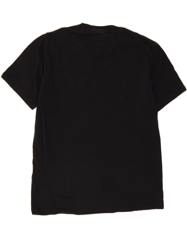 CHAMPION Mens Graphic T-Shirt Top Medium Black Cotton Vintage Champion and Second-Hand Champion from Messina Hembry 