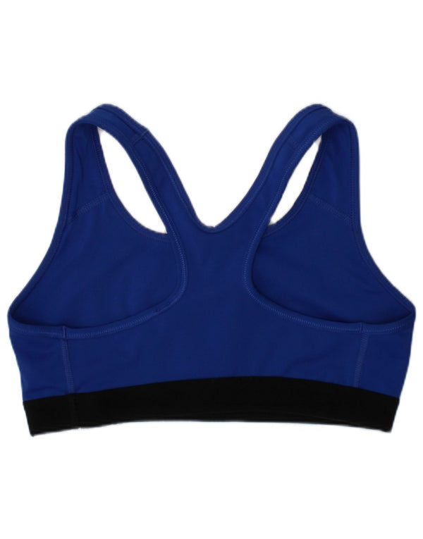 Haut de soutien-gorge de sport Nike pour femme, petit, bleu, polyester