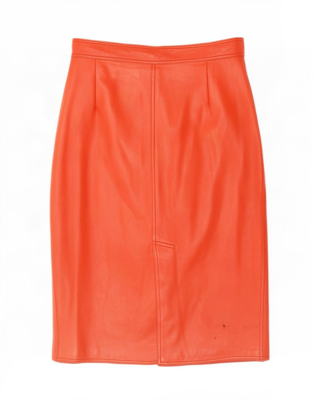 jupe en cuir femme vintage Petite W26 Rouge