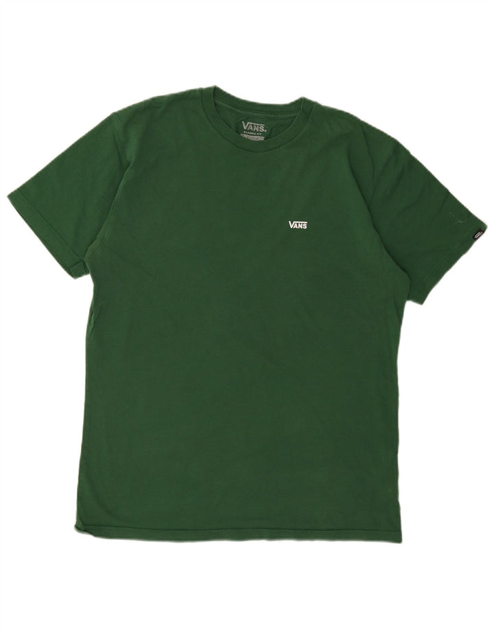 VANS T-shirt coupe classique pour homme en coton vert moyen