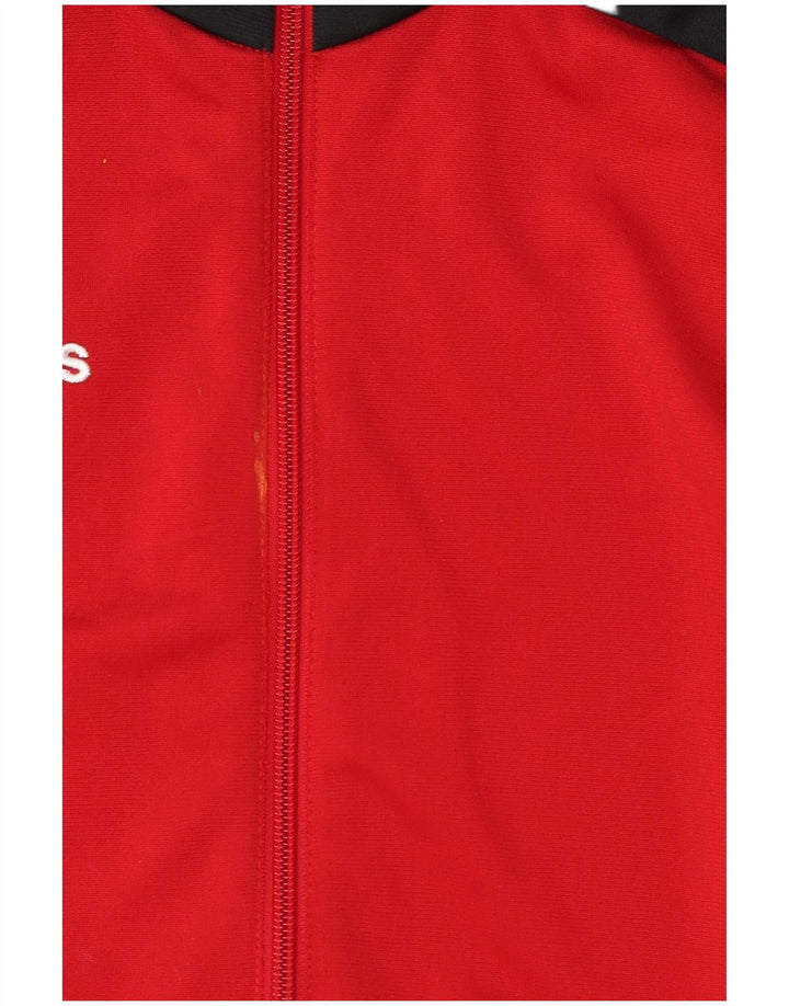 Adidas Veste de survêtement pour homme Petit Rouge Colorblock Polyester