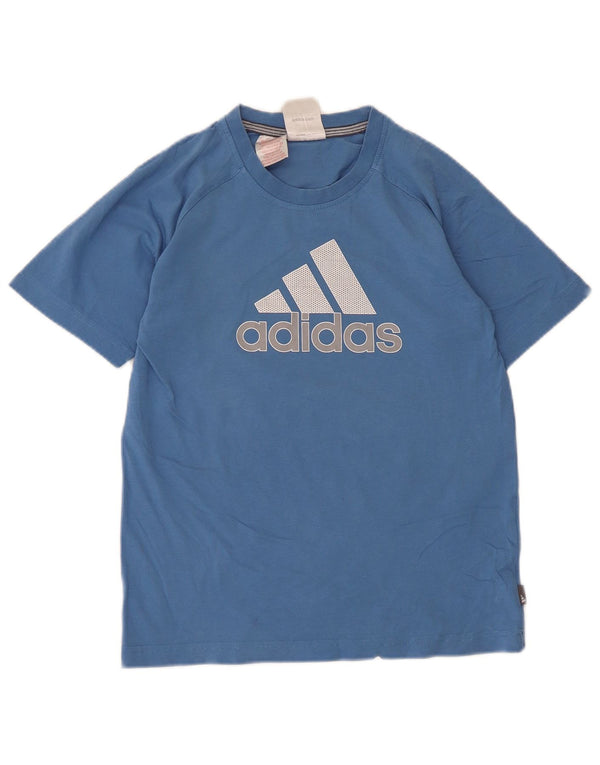 Adidas T-Shirt Graphique Garçon 11-12 ans Bleu Coton