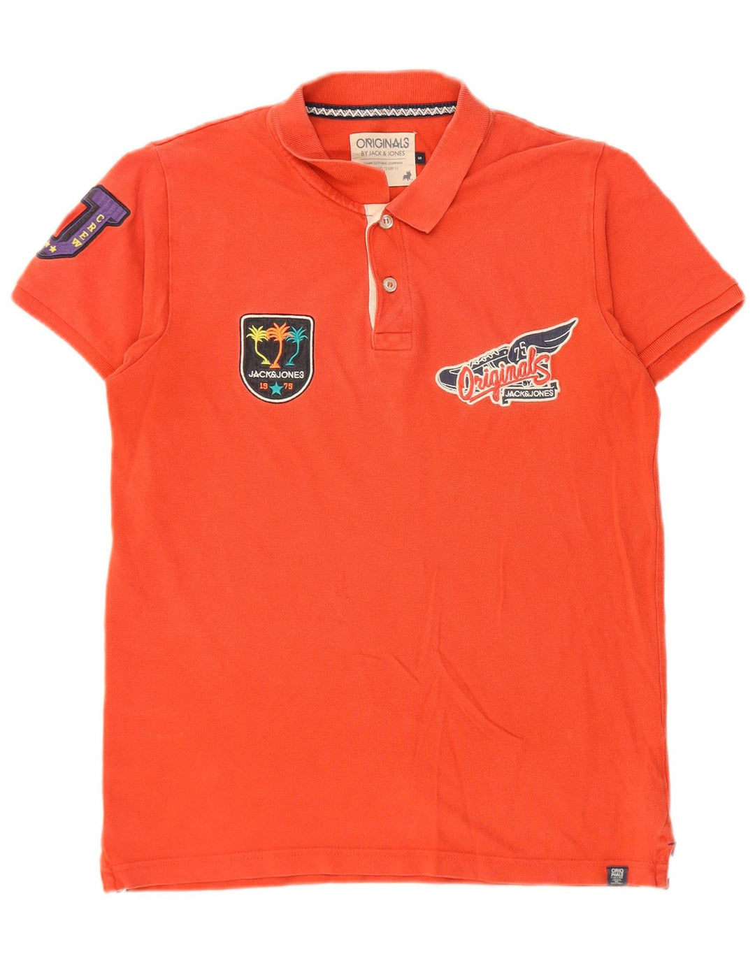 Jack & Jones Polo Graphique Homme Petit Rouge Coton