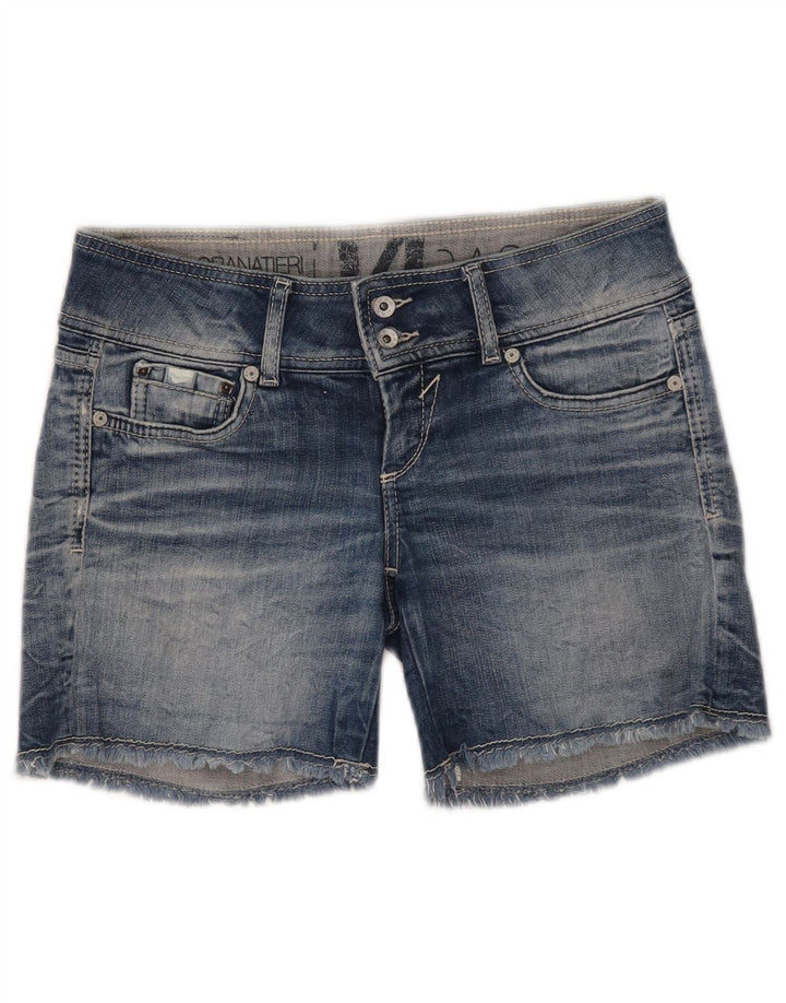 GAS Short en Jean Femme W27 Petit Bleu Coton