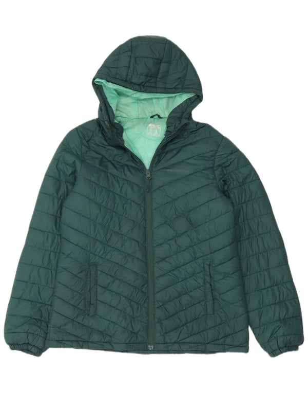 Mountain Warehouse Veste matelassée à capuche pour femme UK 14 Large Vert Polyamide