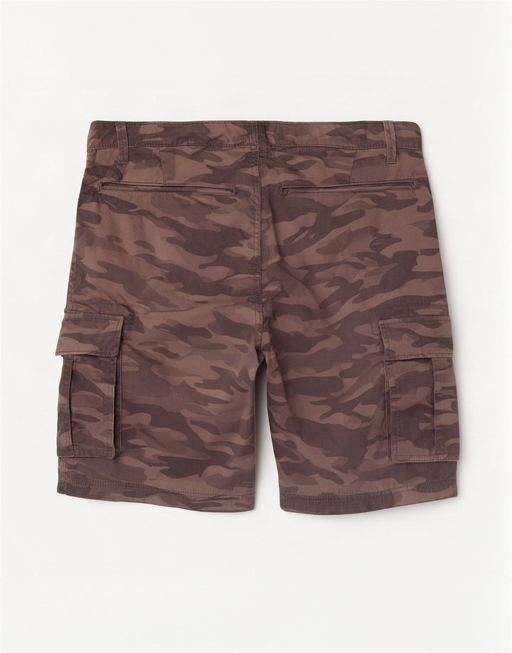 In Extenso Short Cargo Regular Homme W36 Grand Gris Camouflage Coton
