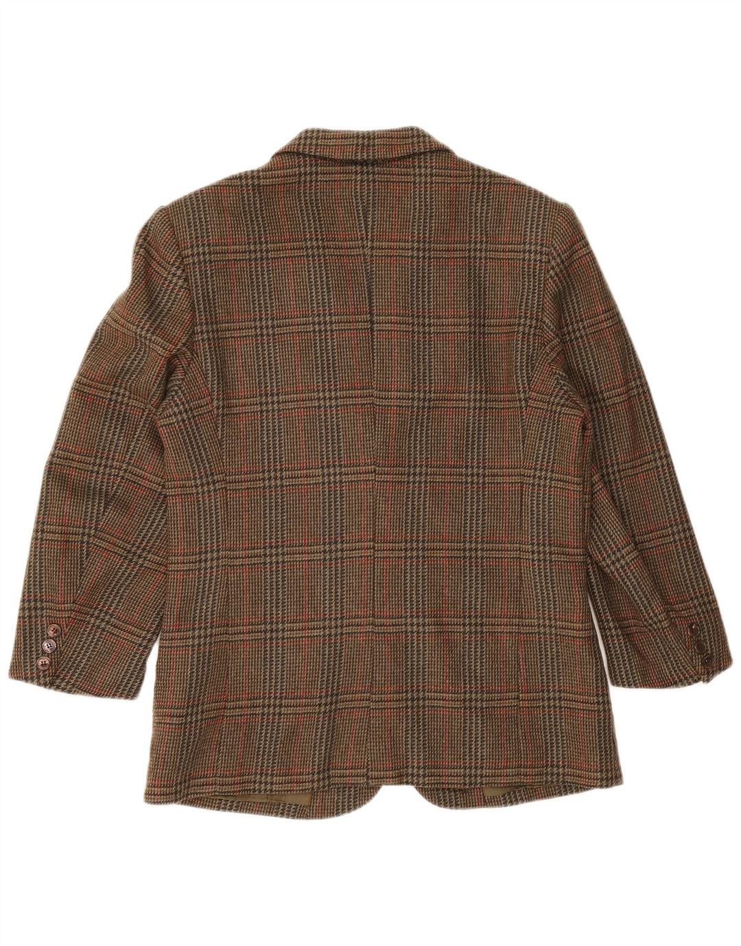 Herno Donna Veste Blazer Femme IT 44 Laine Pied-de-Poule Marron Moyen