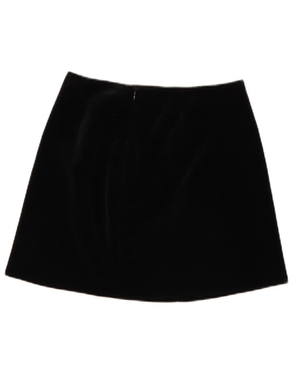 Moda Dossier Mini jupe en velours côtelé pour femme IT 42 Medium W28 Noir