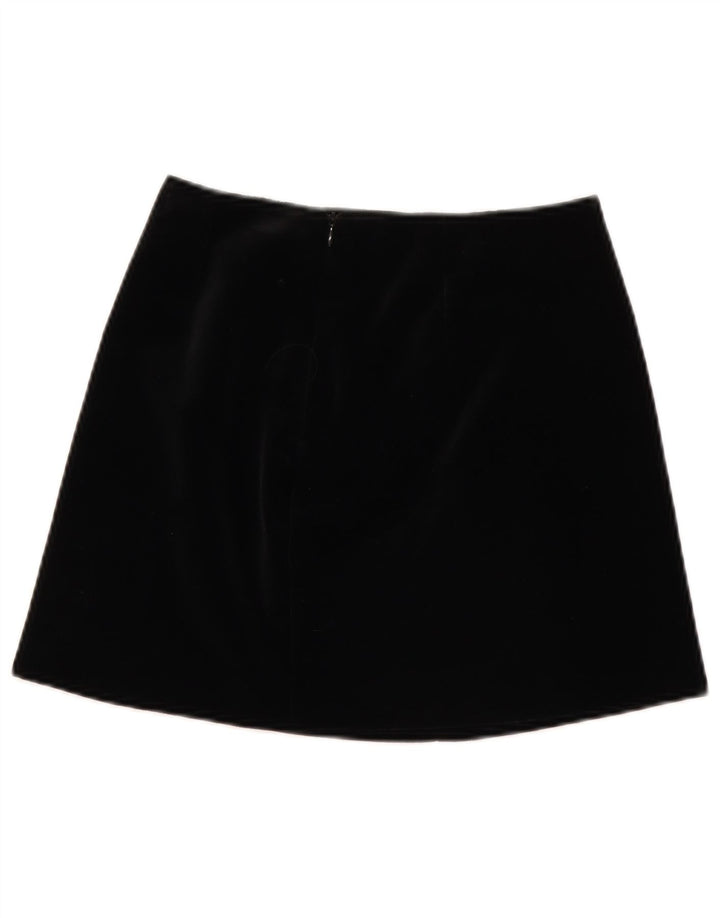 Moda Dossier Mini jupe en velours côtelé pour femme IT 42 Medium W28 Noir