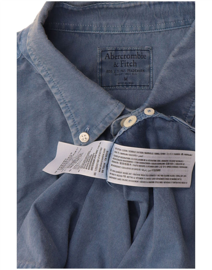 Abercrombie & Fitch Chemise Homme Bleu Moyen Coton
