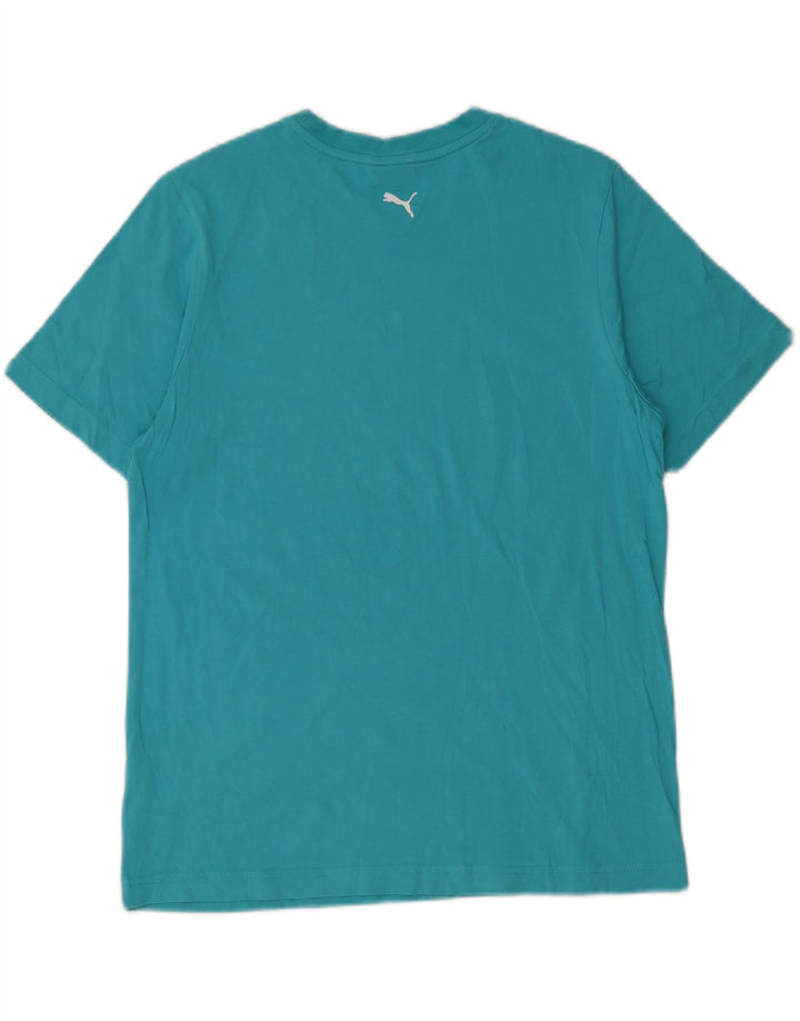 PUMA T-Shirt Graphique Garçon 13-14 ans Bleu Coton