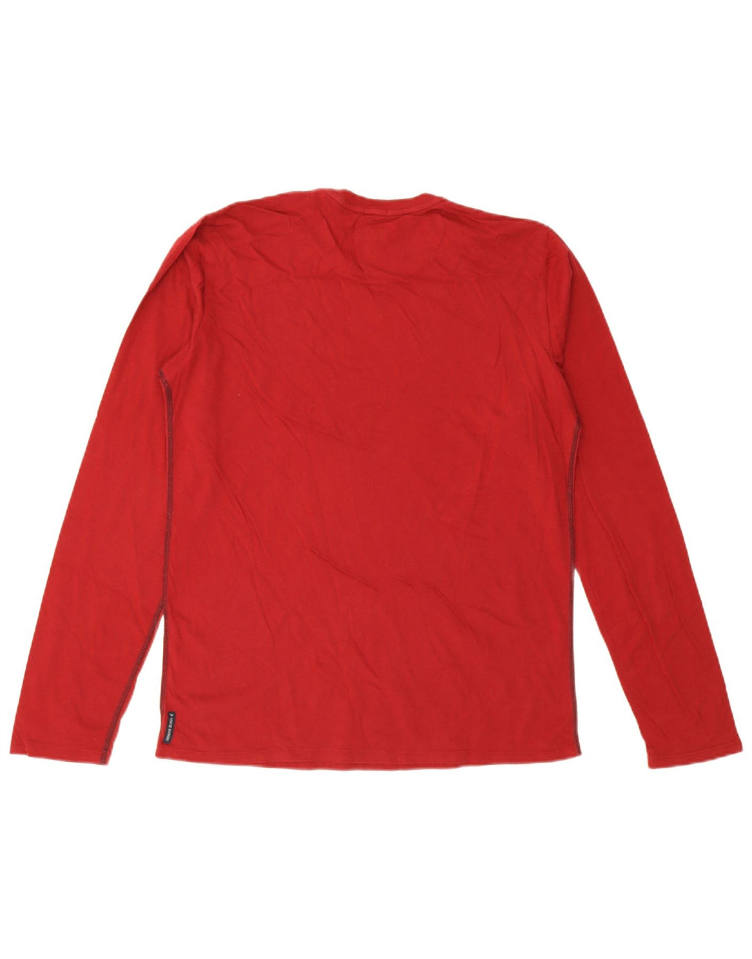 Armani Jeans Homme Slim Graphic Top Manches Longues XL Rouge