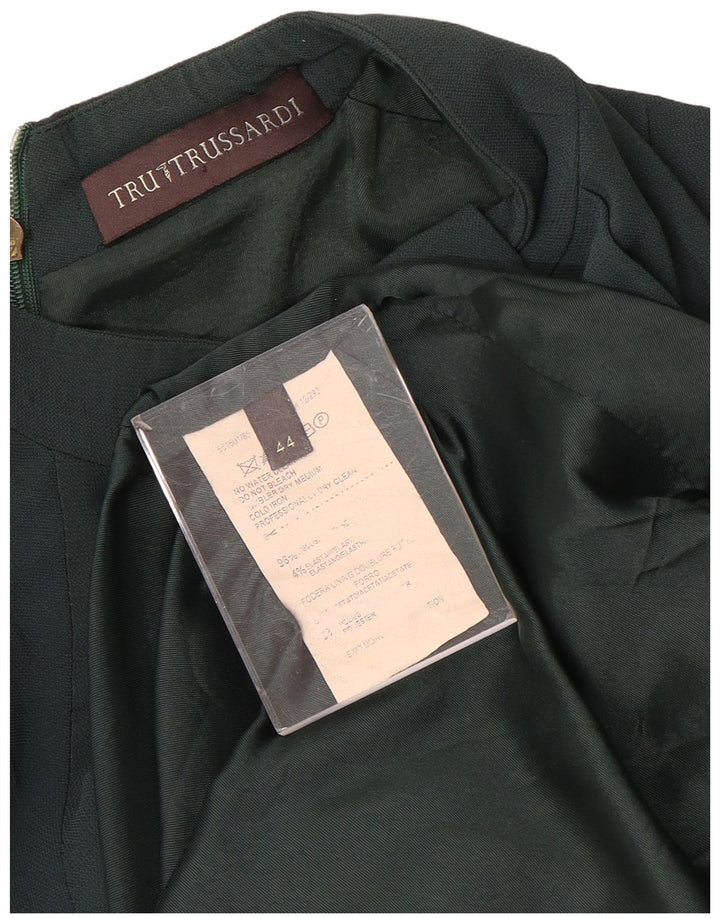 Trussardi Robe Fourreau IT 44 Viscose Vert Moyen |