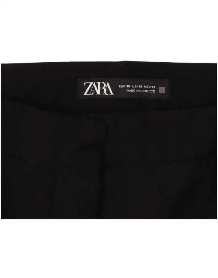 Zara Pantalon court pour femme EU 38 Small W28 L23 Noir