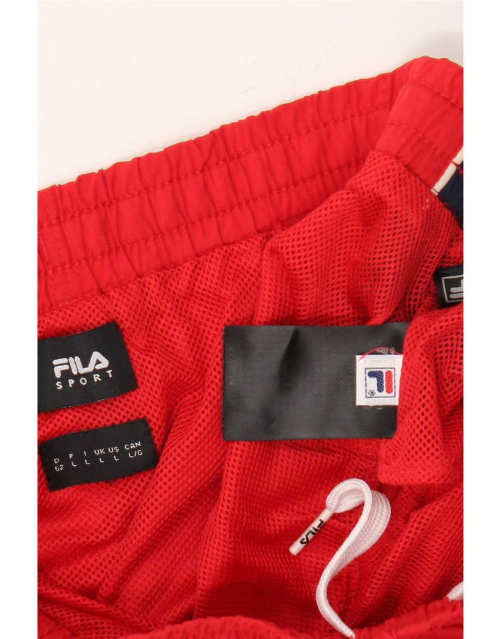 Fila Short Graphic Sport Homme Rouge Colorblock Polyamide