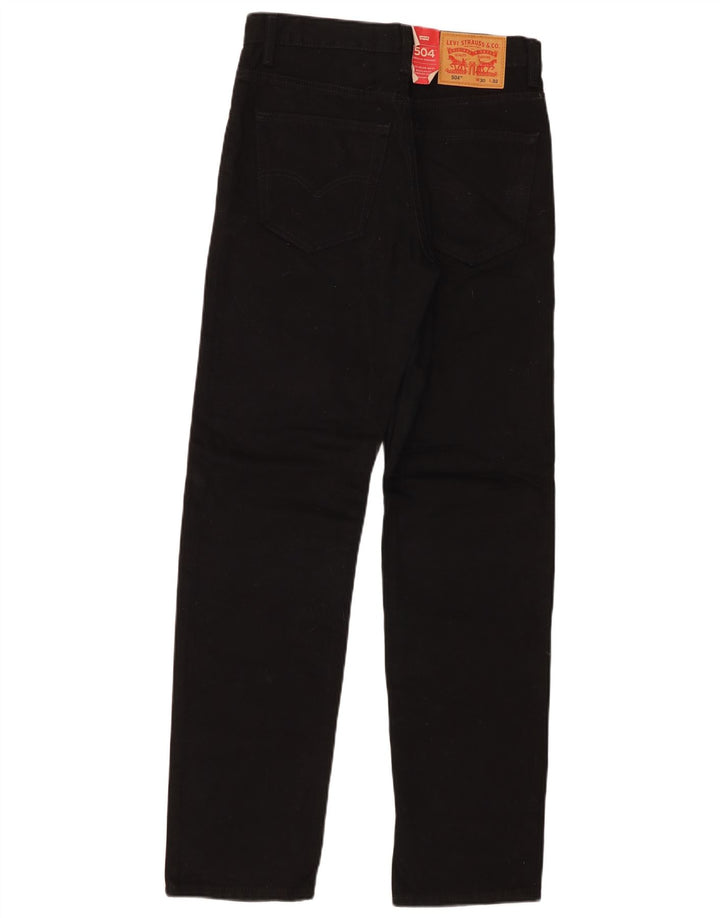 Levi's Jean 504 Regular Droit W30 L32 Homme Noir Coton