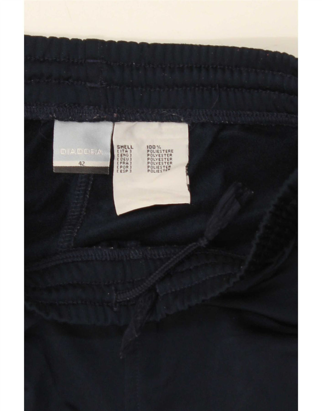 Diadora Pantalon De Survêtement Femme IT 42 Bleu Marine Moyen Polyester