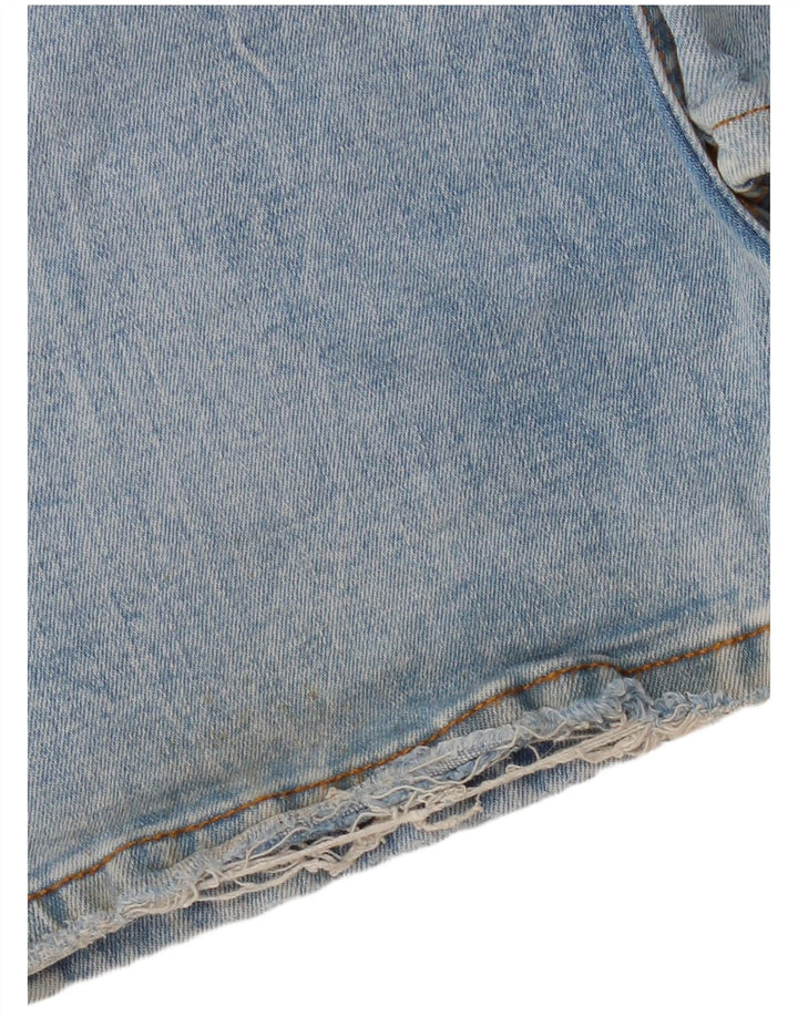 Zara Jean évasé pour femme EU 38 Small W28 L33 Bleu Coton