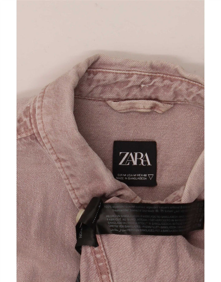 Chemise En Jean Zara Homme Violet Moyen Coton
