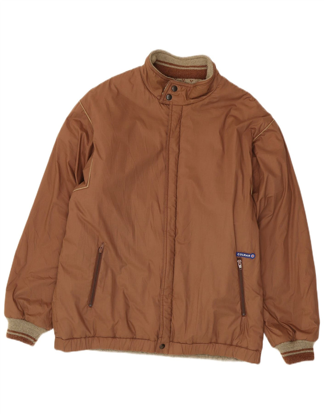 Colmar Veste Réversible Graphique Femme IT 56 2XL Marron Polyester