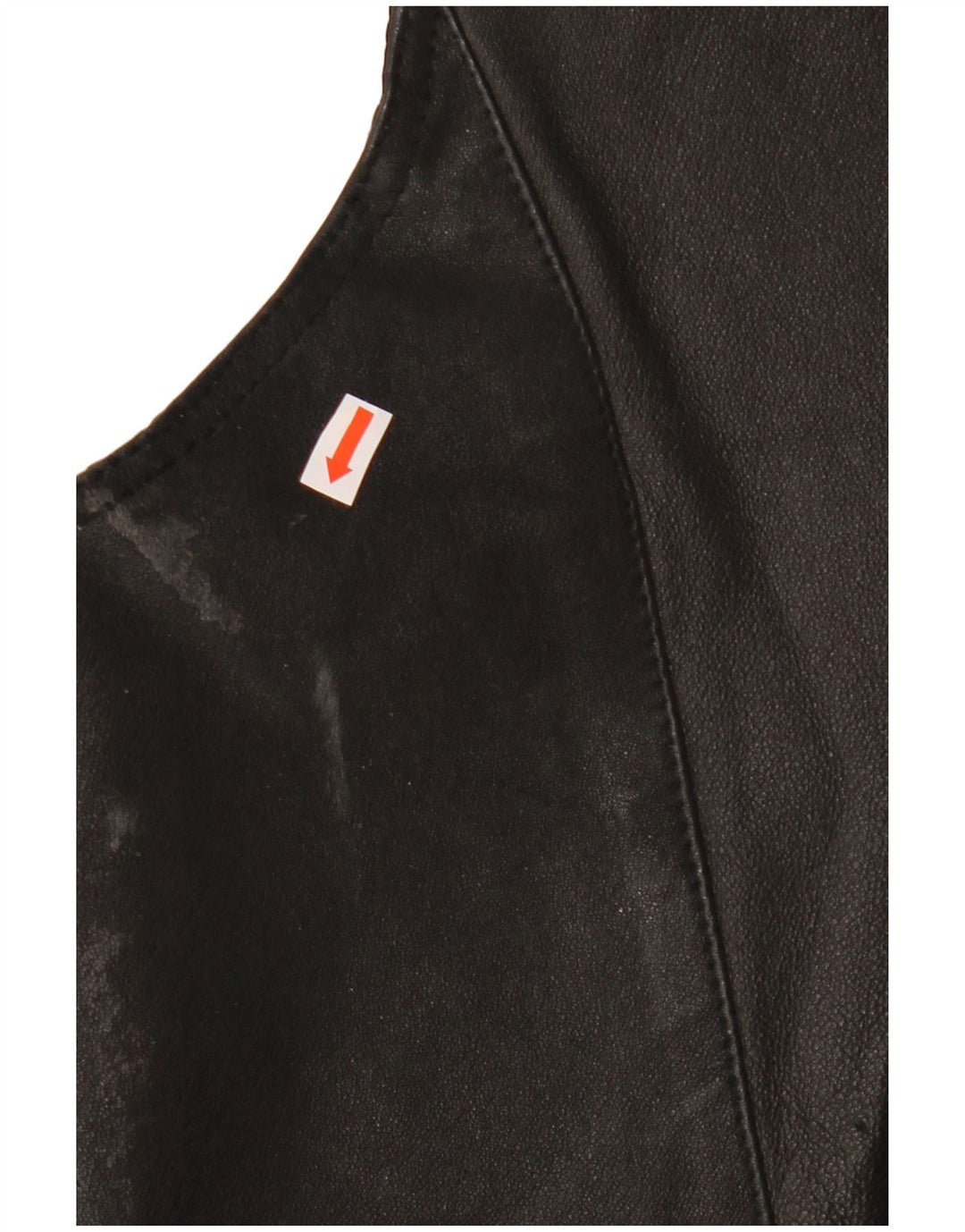 John F Gee Gilet en cuir pour homme en cuir noir moyen