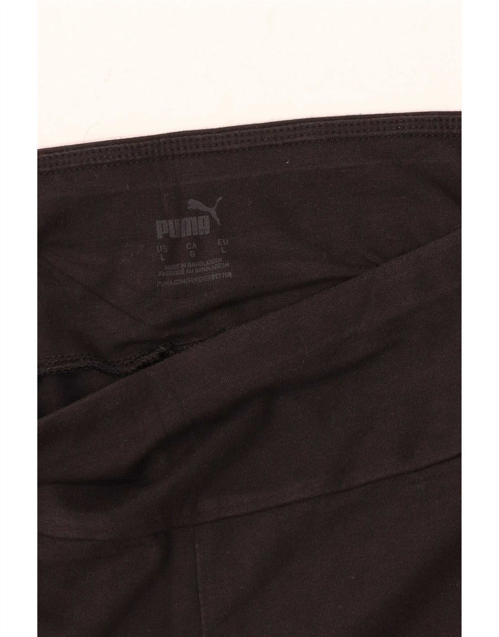 Puma Short de sport graphique pour femme UK 14 Large Noir