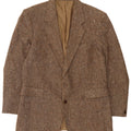 vintage Homme 2 Bouton Blazer Veste UK 38 Moyen Beige Moucheté