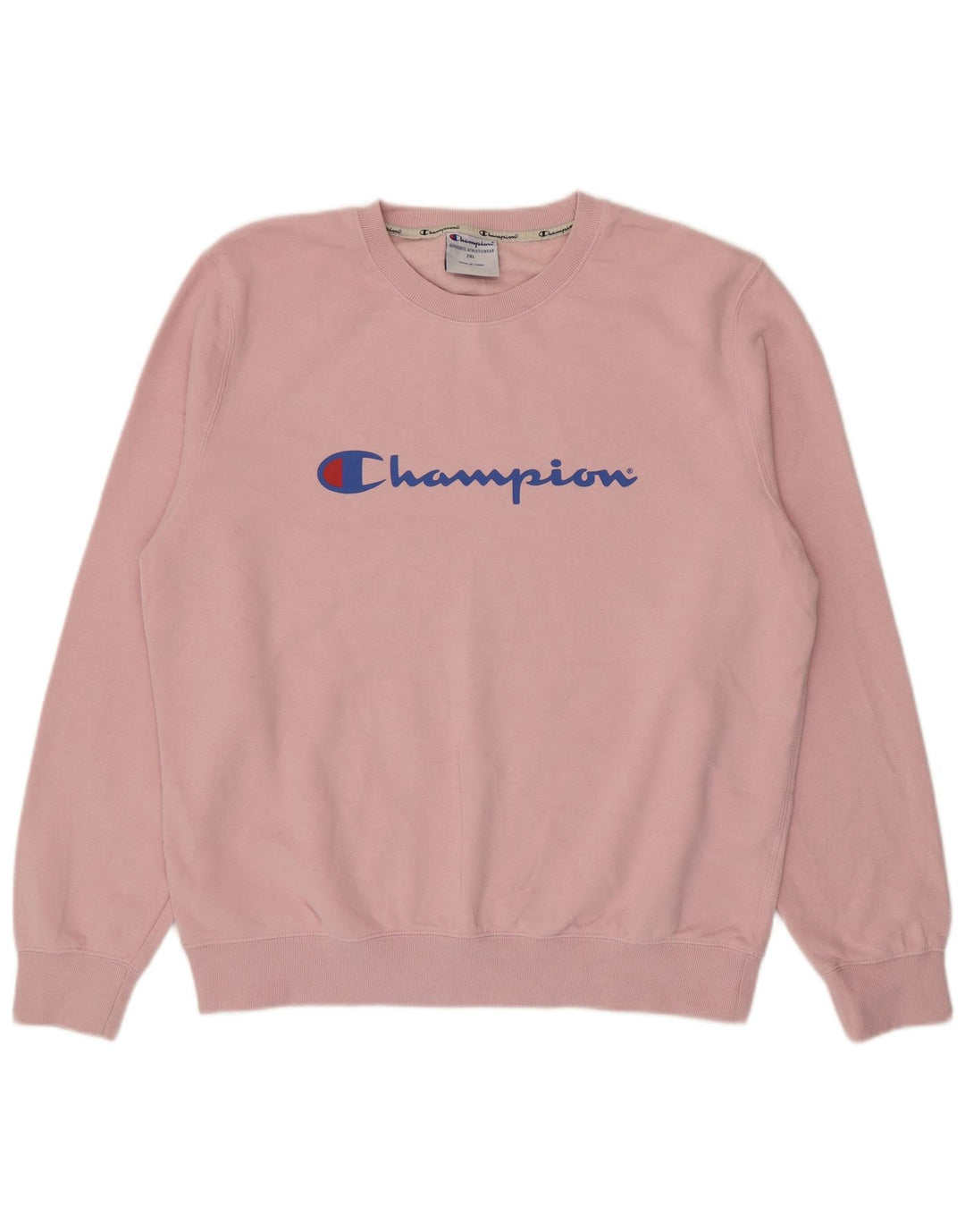 Champion Sweat-shirt graphique pour homme 2XL en coton rose