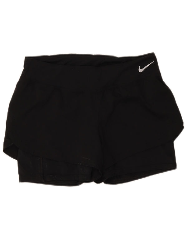 Nike Short de sport Dri Fit pour femme UK 14 Large Noir