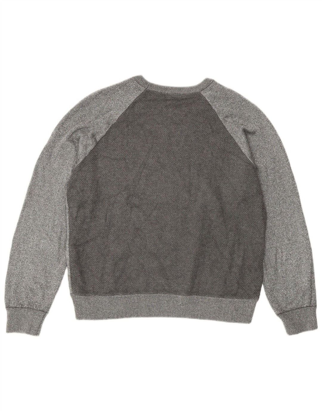 Liu Jo Pull à col rond pour femme UK 14 Large Colorblock Argenté