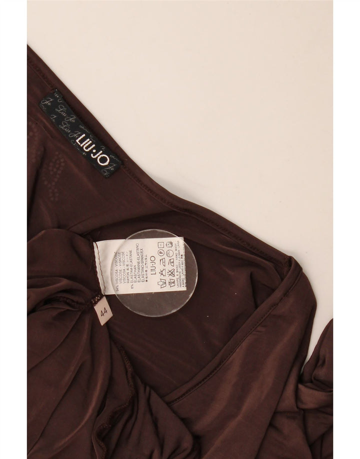 Liu Jo Femme Blouse Top IT 44 Viscose Marron Moyen