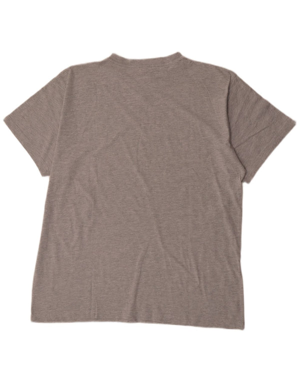 Nike T-Shirt Homme UK 47/48 2XL Gris Moucheté Coton