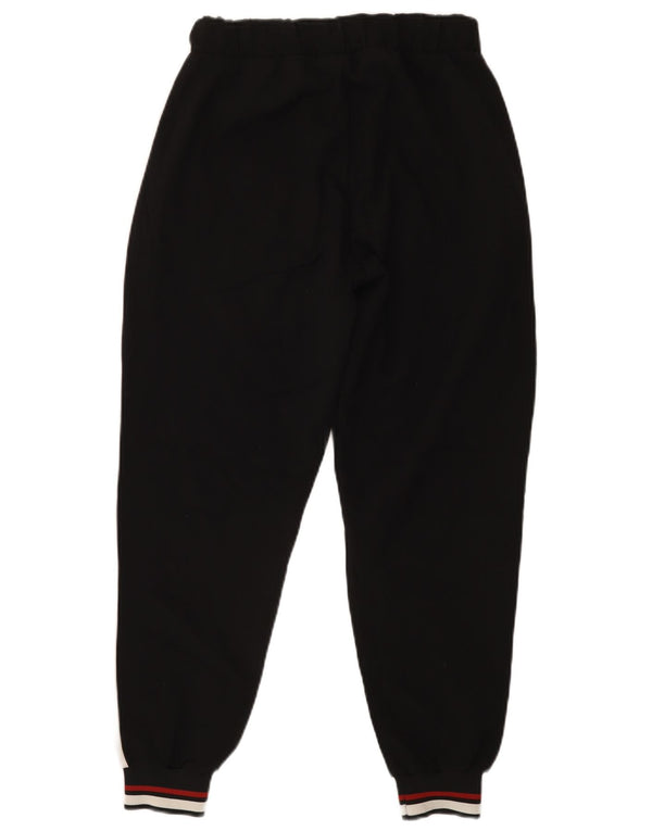 Zara Femme Pantalon De Survêtement Joggers Petit Noir Colorblock Polyester