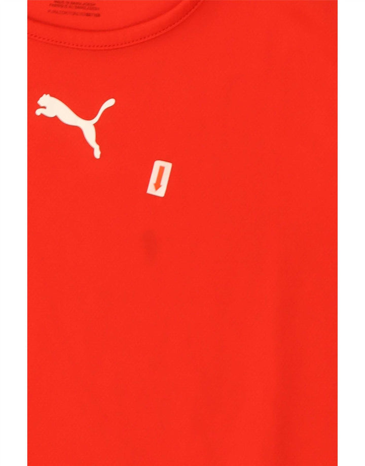 Puma T-Shirt Garçon 11-12 ans Rouge Colorblock Polyester