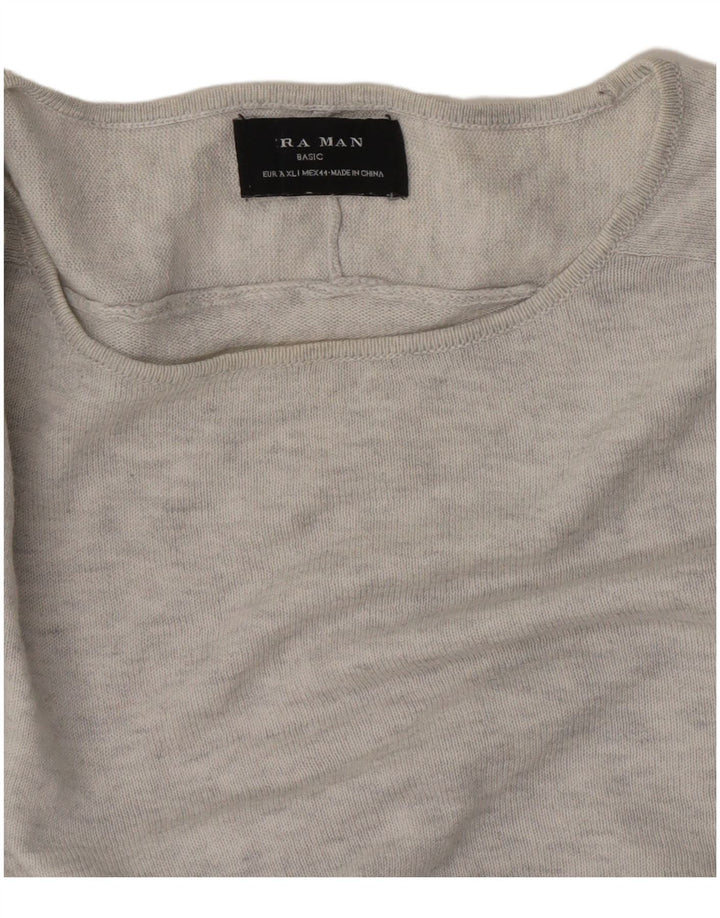 Zara Homme Top Manches Longues XL Gris