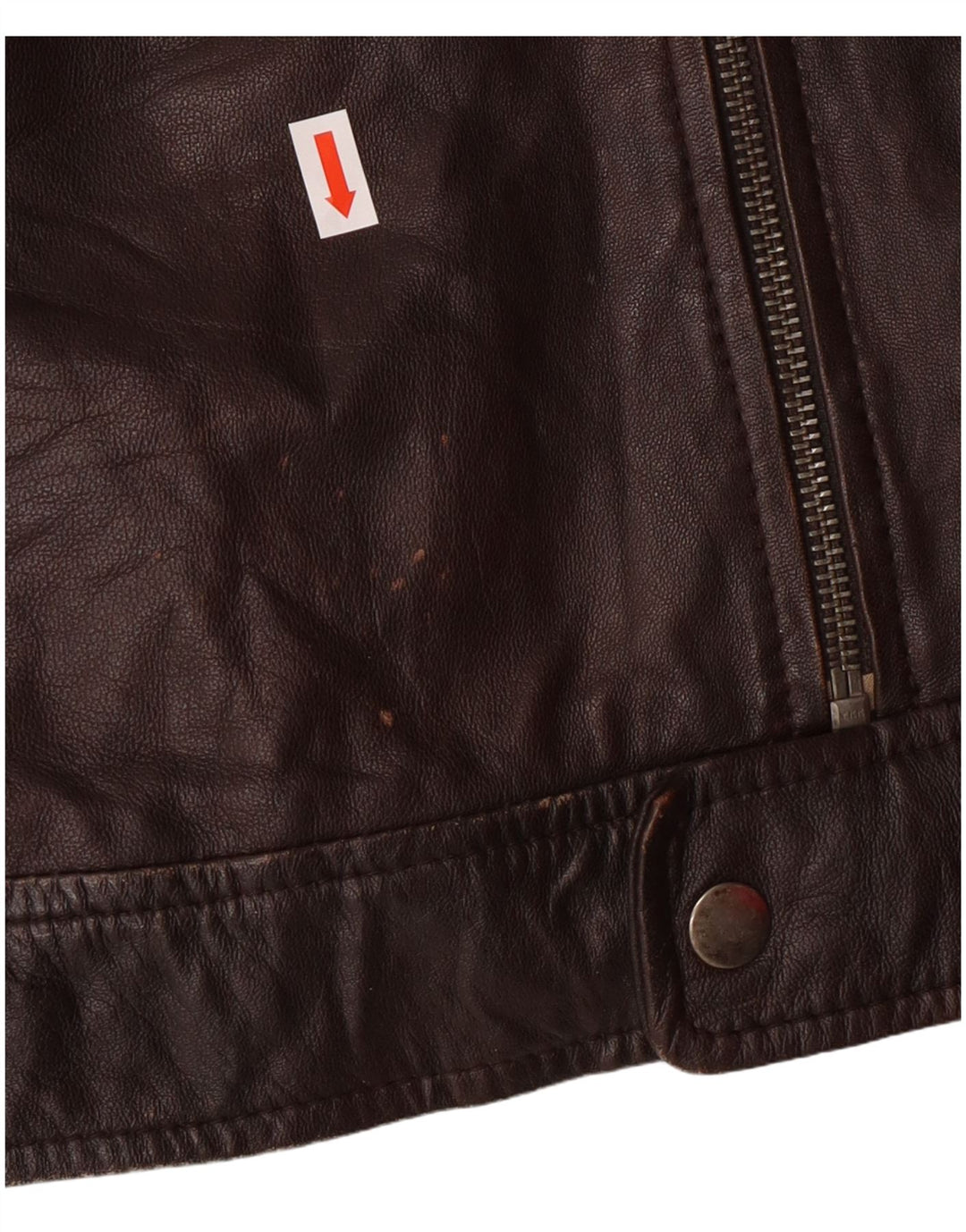 Conbipel Veste en Cuir Militaire Homme IT 54 XL Cuir d'Agneau Marron