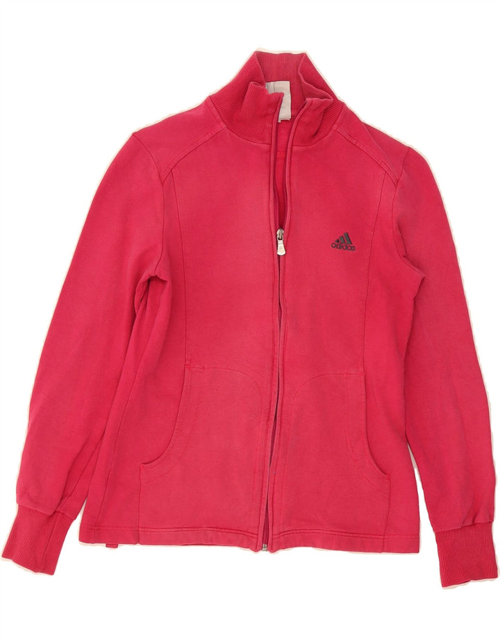 ADIDAS Womens Tracksuit Top Jacket UK 10 Small Pink Vintage Adidas and Second-Hand Adidas from Messina Hembry 
