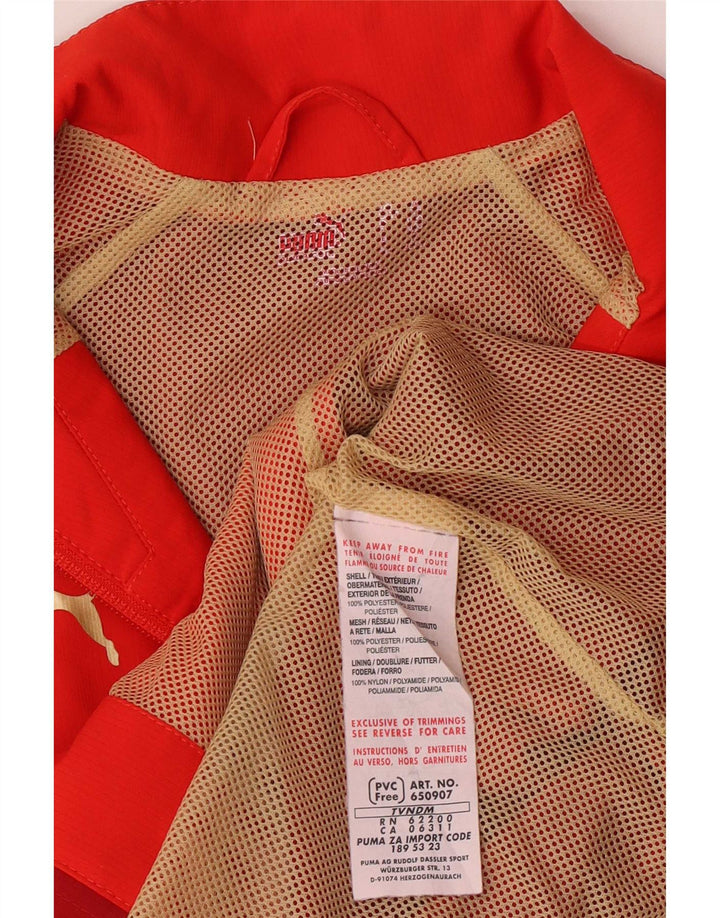 Puma Veste de Survêtement Fille 11-12 ans Rouge Colorblock Polyester