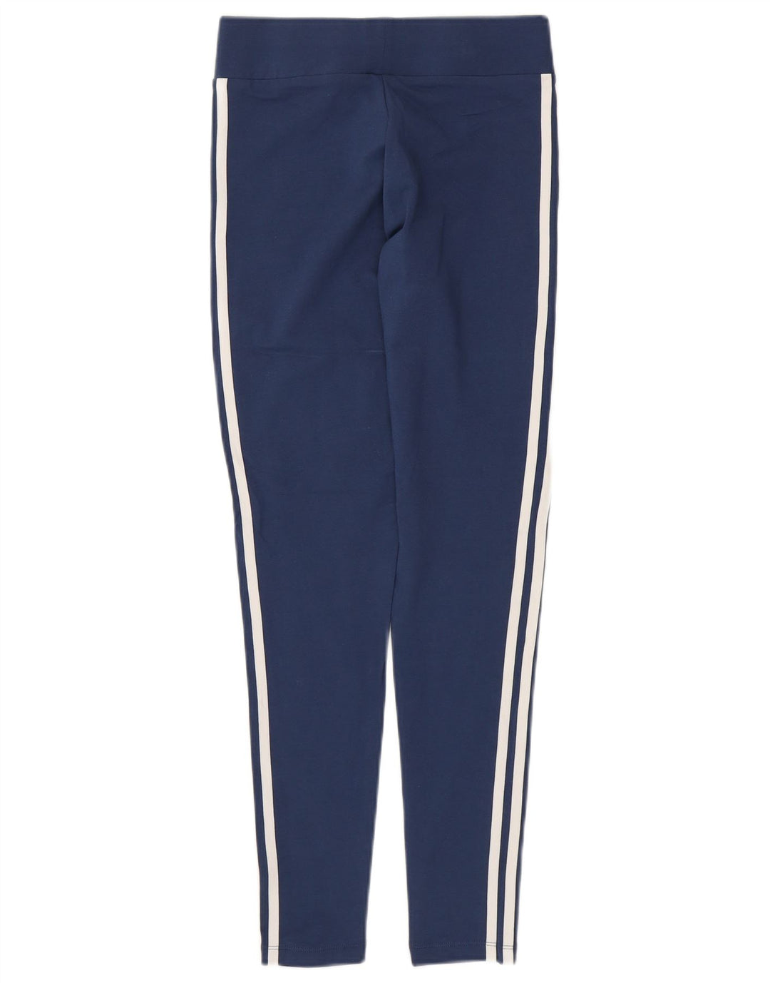 ADIDAS Leggings Femme UK 10 Petit Bleu Marine Coton