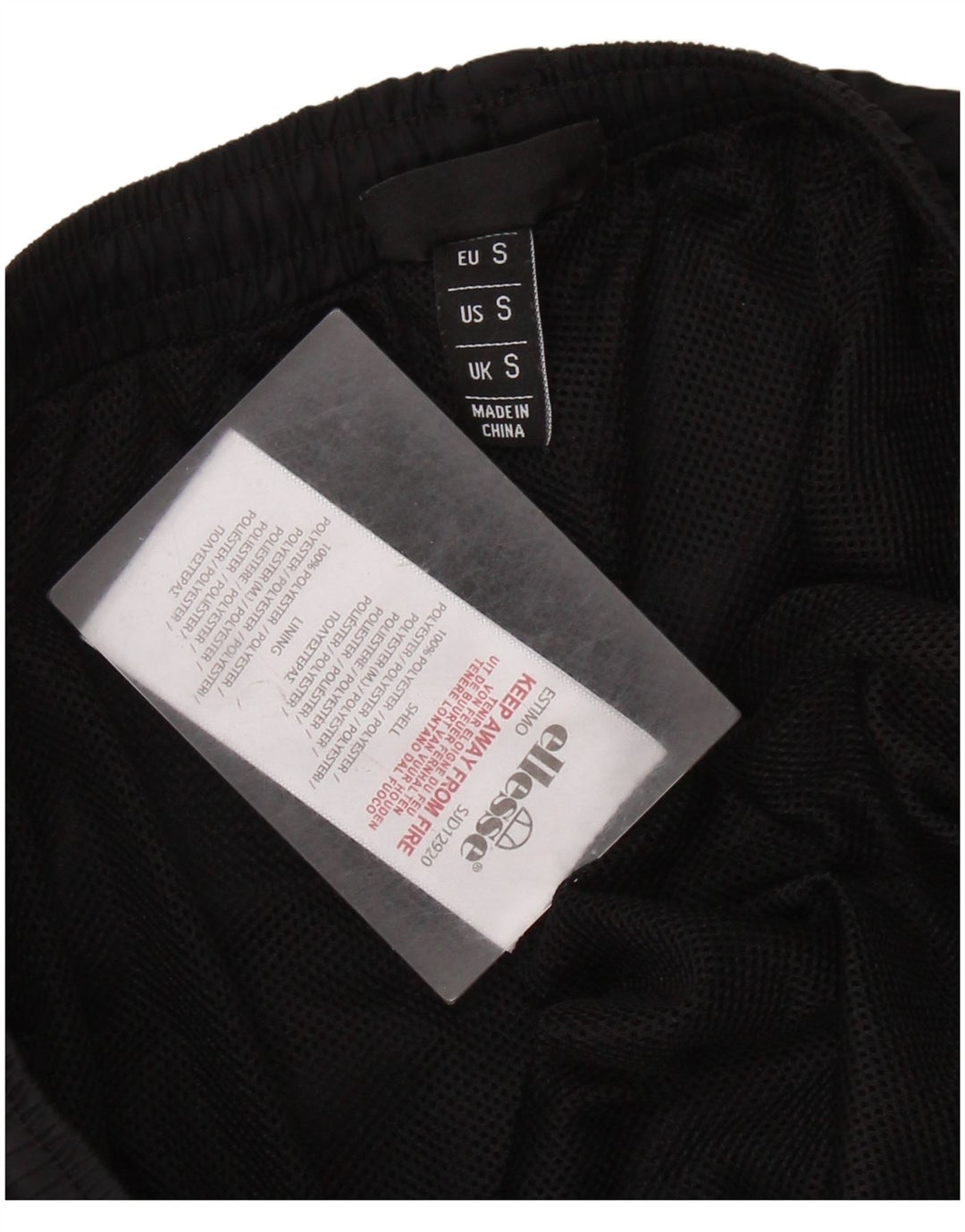ELLESSE Pantalon de Survêtement Graphique Homme Joggers Petit Noir Polyester