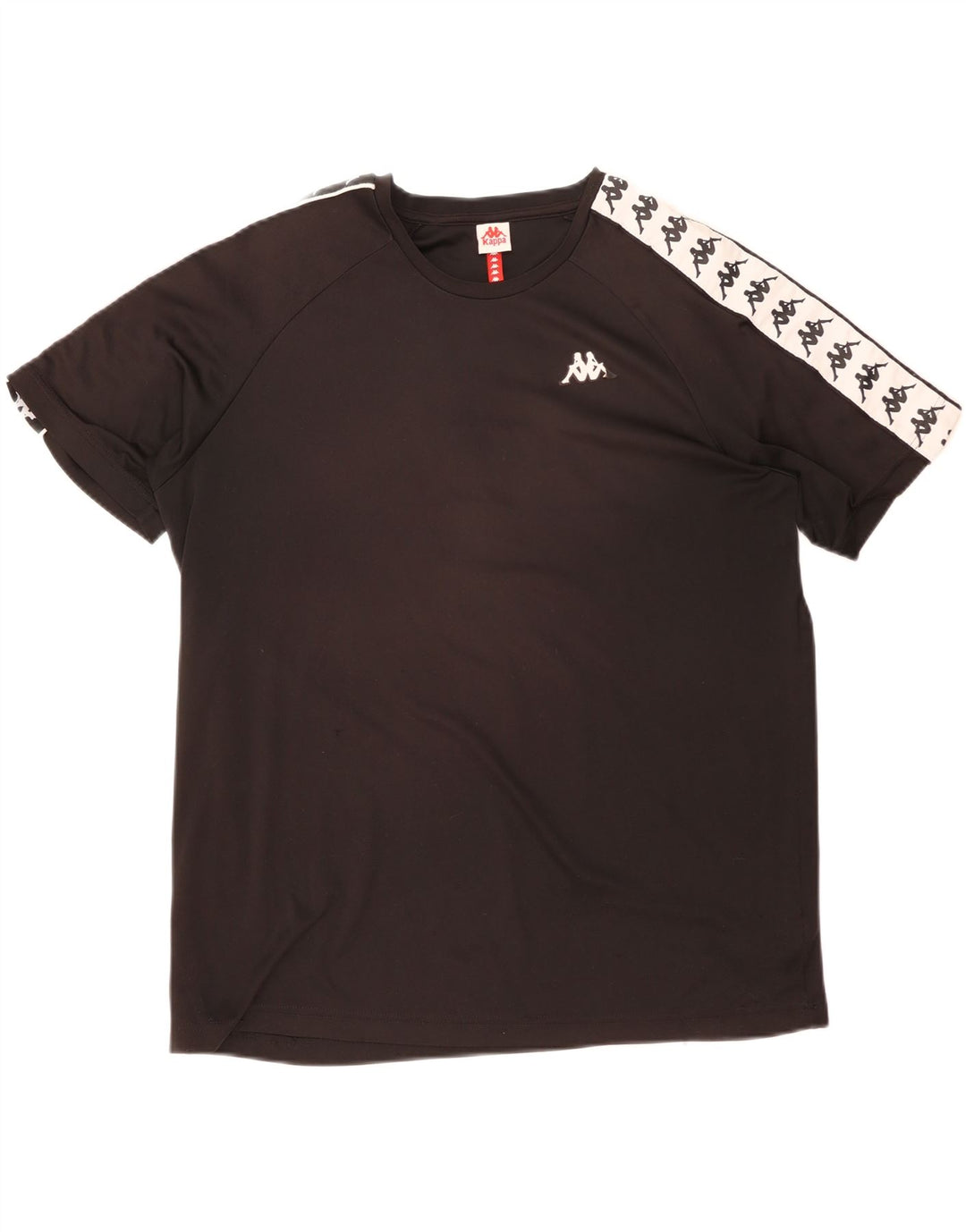 Kappa T-shirt graphique pour homme 2XL en polyester color block noir