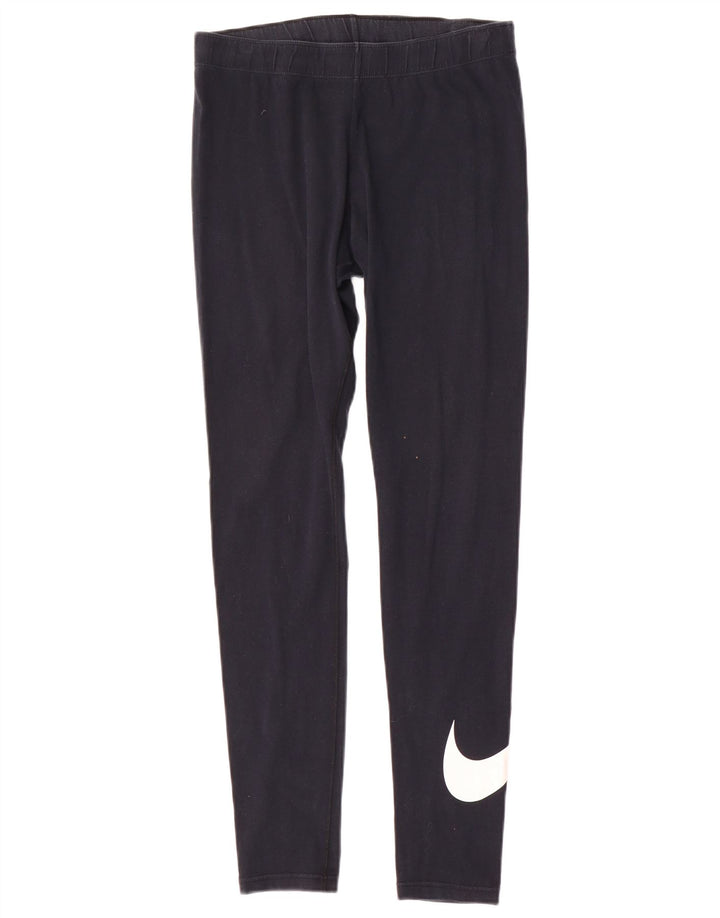 Nike Leggings graphiques pour femmes UK 14 coton noir moyen