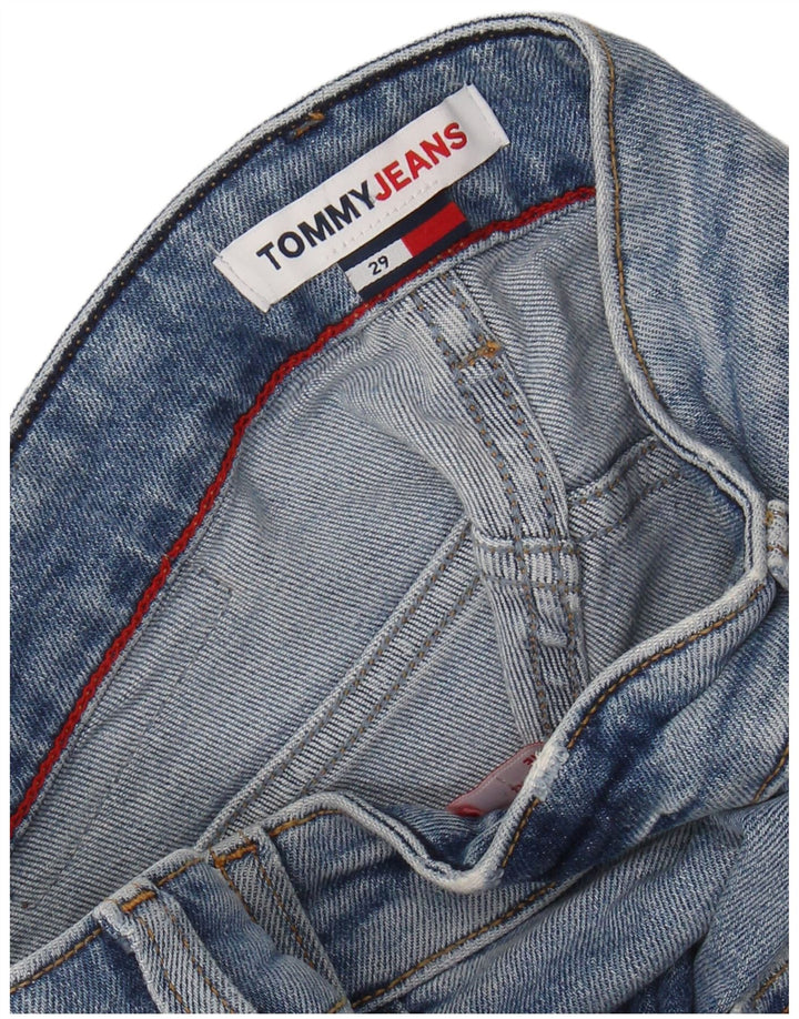 TOMMY HILFIGER Short en jean vieilli pour homme W29 Petit Bleu